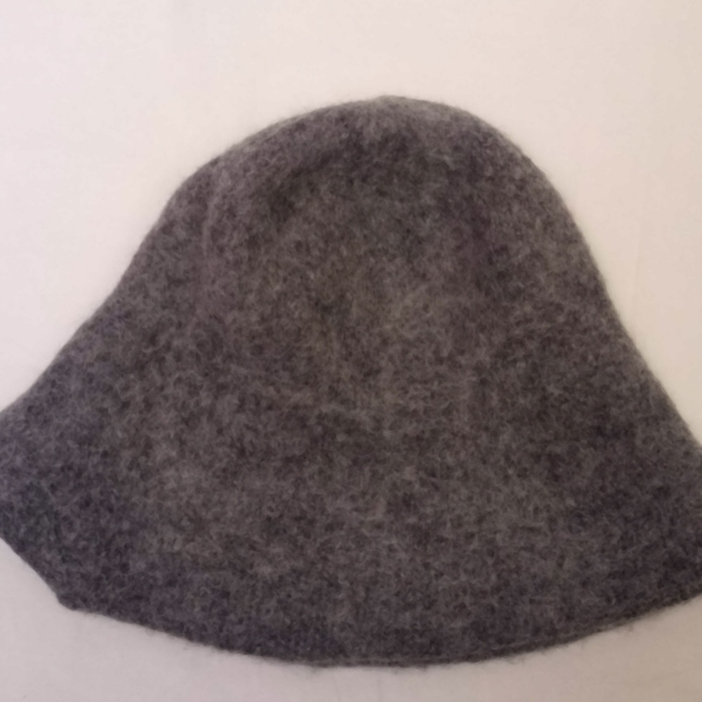 Barbour Womens Gray Wool Bucket Hat M/L